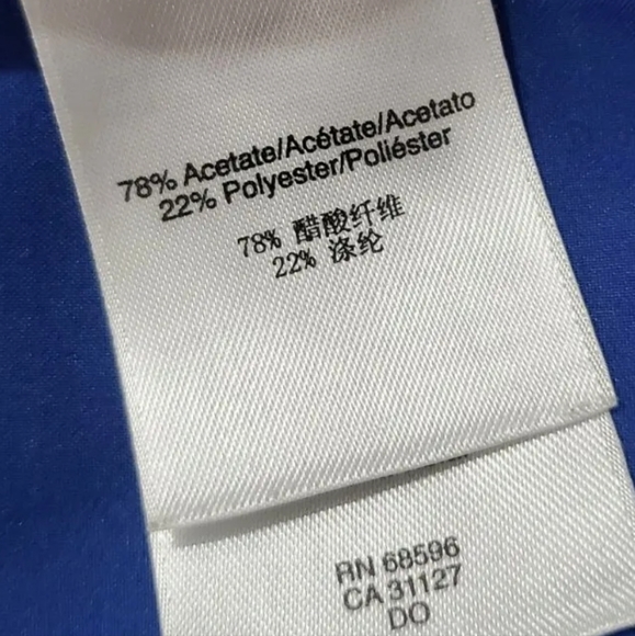 DKNY Blue shift zipped back dress M 12 uk lagenlook Donna Karan New York - Picture 9 of 10